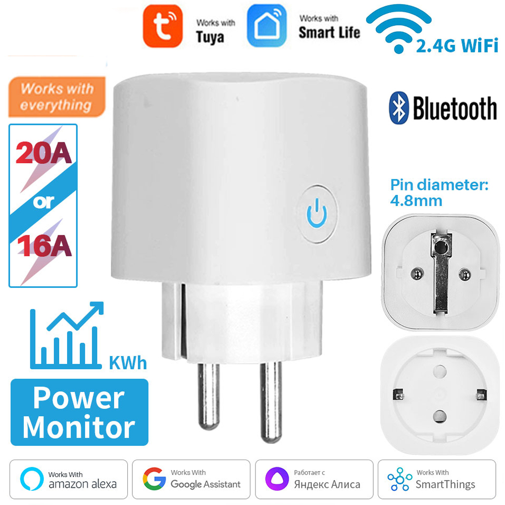 Smart Outdoor Plug - Work With TUYA Smart Plug WiFi
