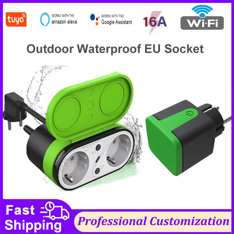 Smart Outdoor Plug - Tuya EU 16A Wifi Smart Outdoor