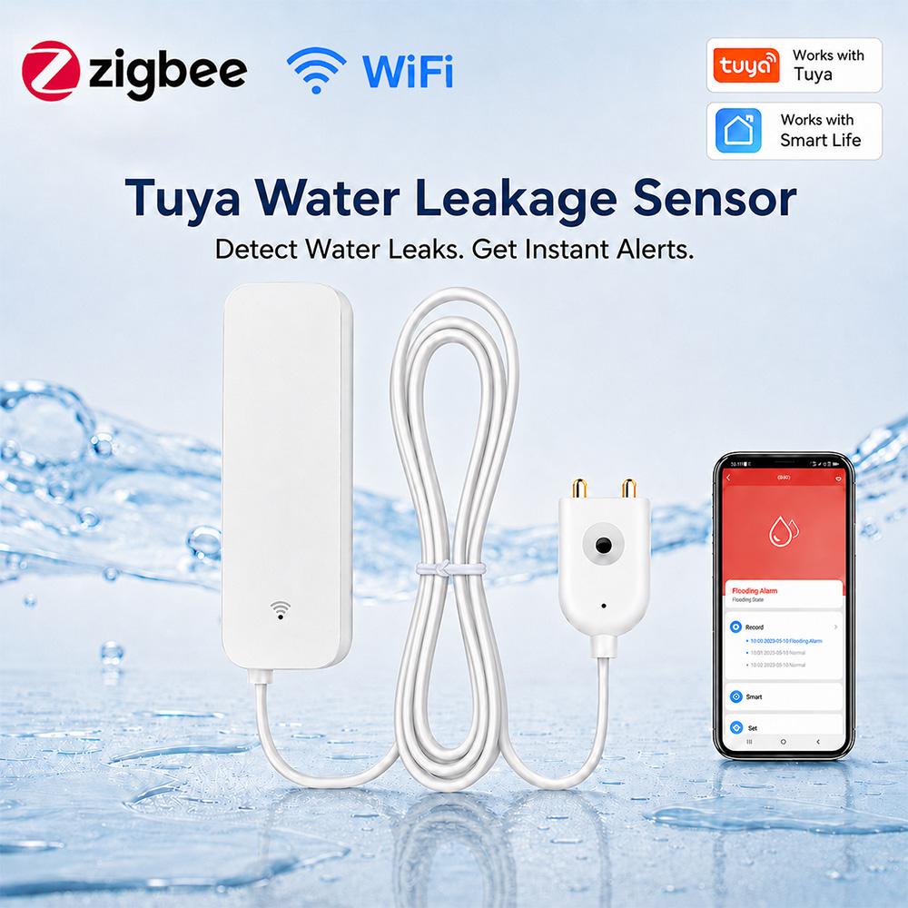 Wifi Water Sensor - ZigBee WiFi Water Leak Sensor Flood