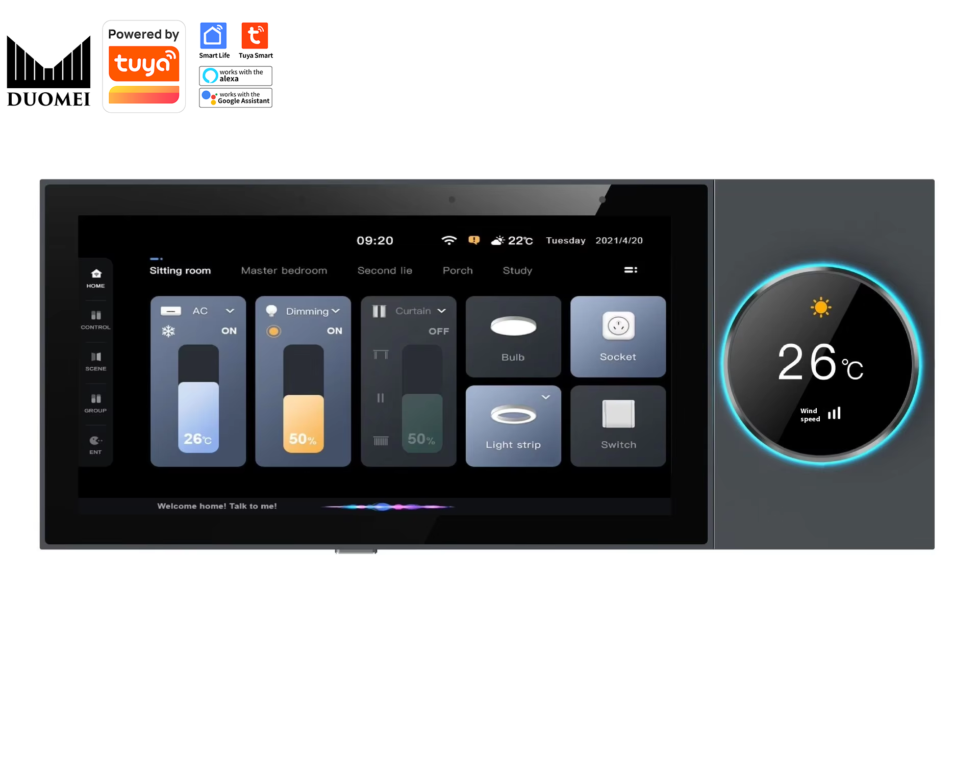 Smart Home Zigbee Gateway - DUOMEI Smart Home System Tuya WiFi