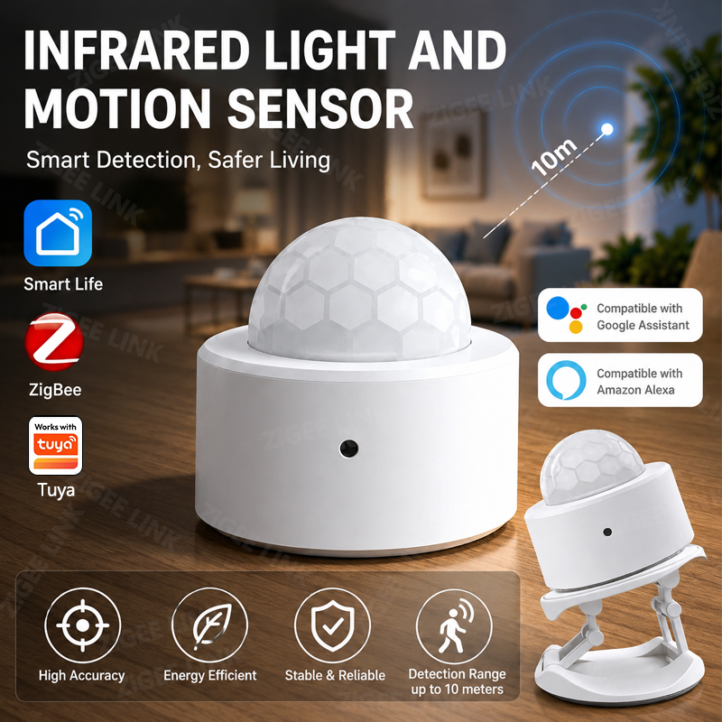 Smart Home Zigbee Gateway - ZigBee 3.0 PIR Motion Sensor Wireless