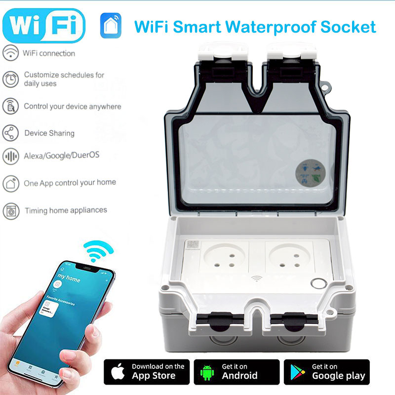 Smart Outdoor Plug - 16A Smart Socket IP66 Waterproof Plug