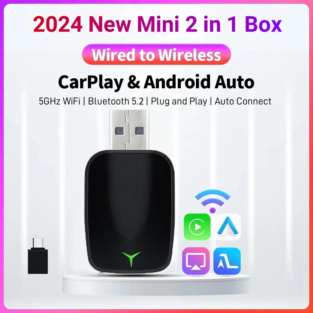 Wifi Smart Plug - New Wired To Wireless Carplay Android