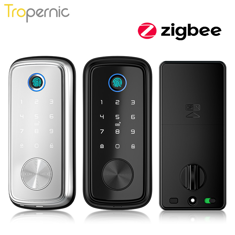 Smart Home Zigbee Gateway - Tuya Zigbee Door Deadbolt Locks Biometric