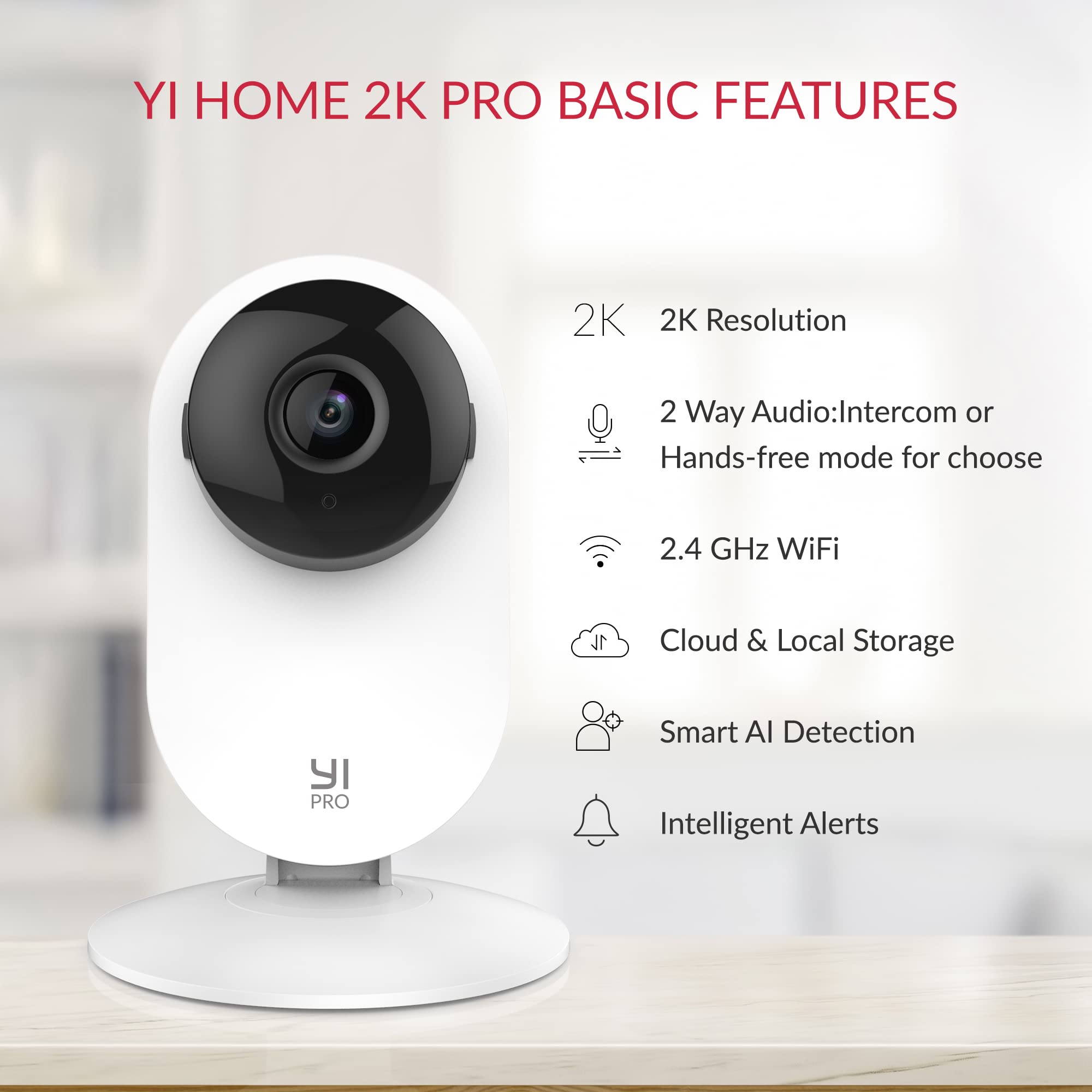 YI Pro 3pc Kits 2K Home Camera - Smart Home Demo Kit recension och pris