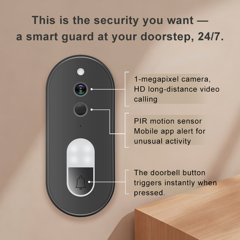 Tuya 1080P HD Wireless WiFi Vi - Smart Home Video Doorbell recension och pris