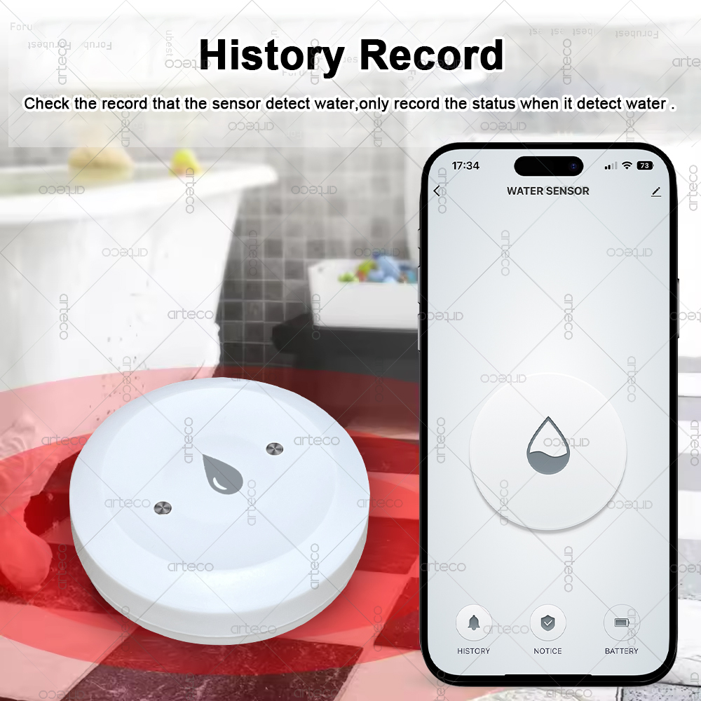 Smart Zigbee Water Sensor Floo - Smart Home Zigbee Gateway recension och pris