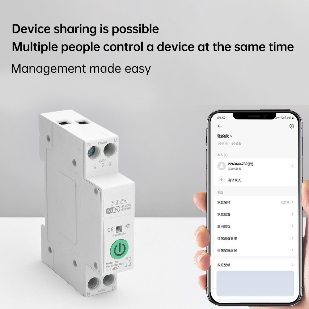 WIFI Smart Circuit Breaker Swi - Smart Home Energy App recension och pris