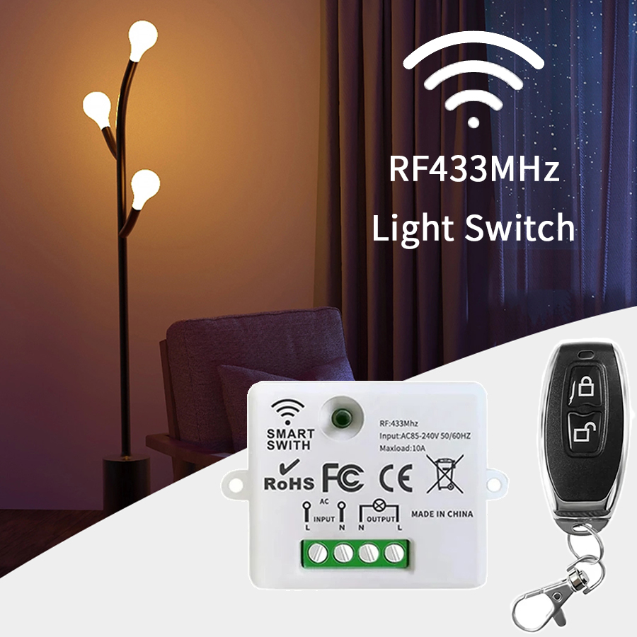 RF 433MHz Wireless Remote Cont - Smart Home Remote Control recension och pris