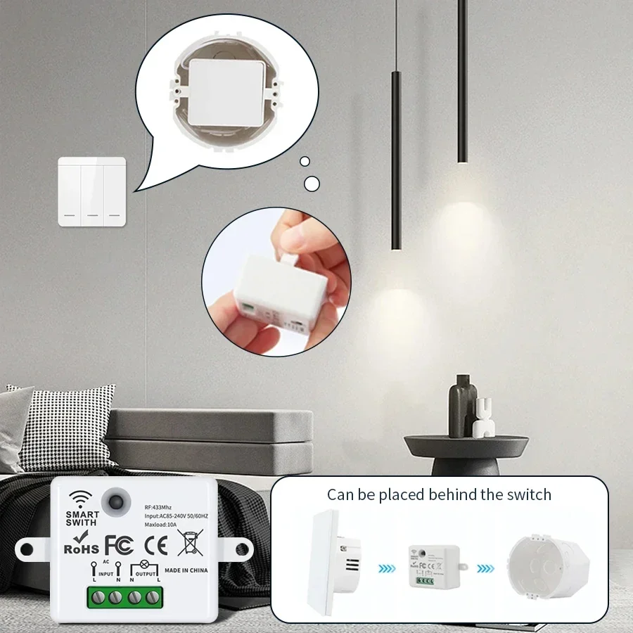 RF 433MHz Wireless Remote Cont - Smart Home Remote Control recension och pris