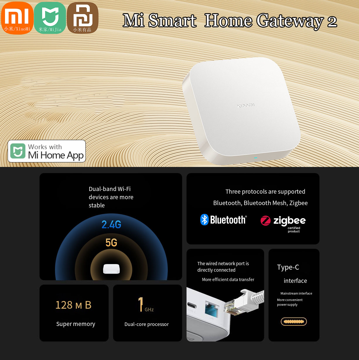 Original Xiaomi Mijia Smart Ho - Smart Home Xiaomi Hub 2 recension och pris