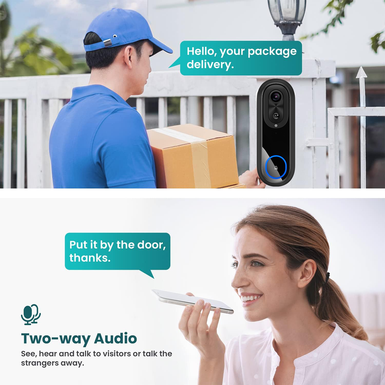 5G 2.4G WiFi Video Doorbell 10 - Smart Home Video Doorbell recension och pris