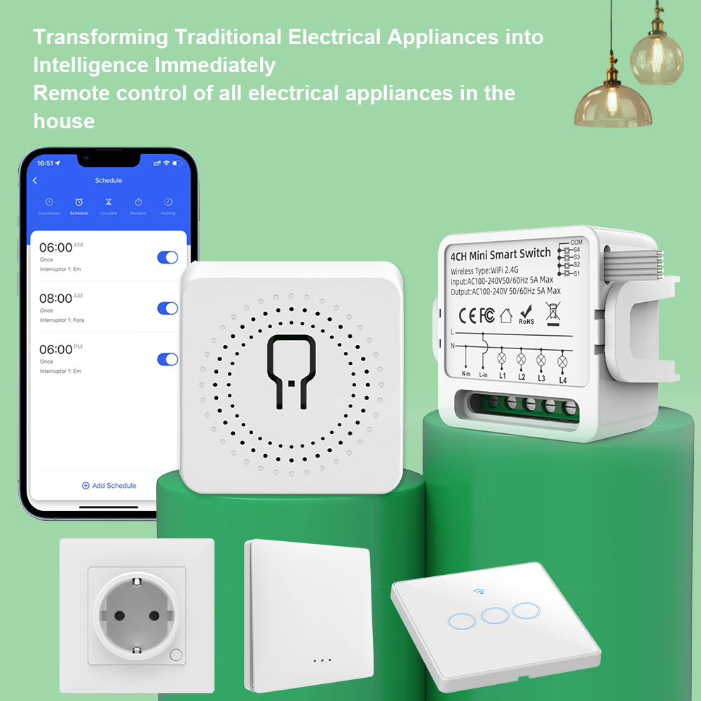 Tuya WiFi Smart Switch 1/2/3/4 - Smart Home Tuya recension och pris
