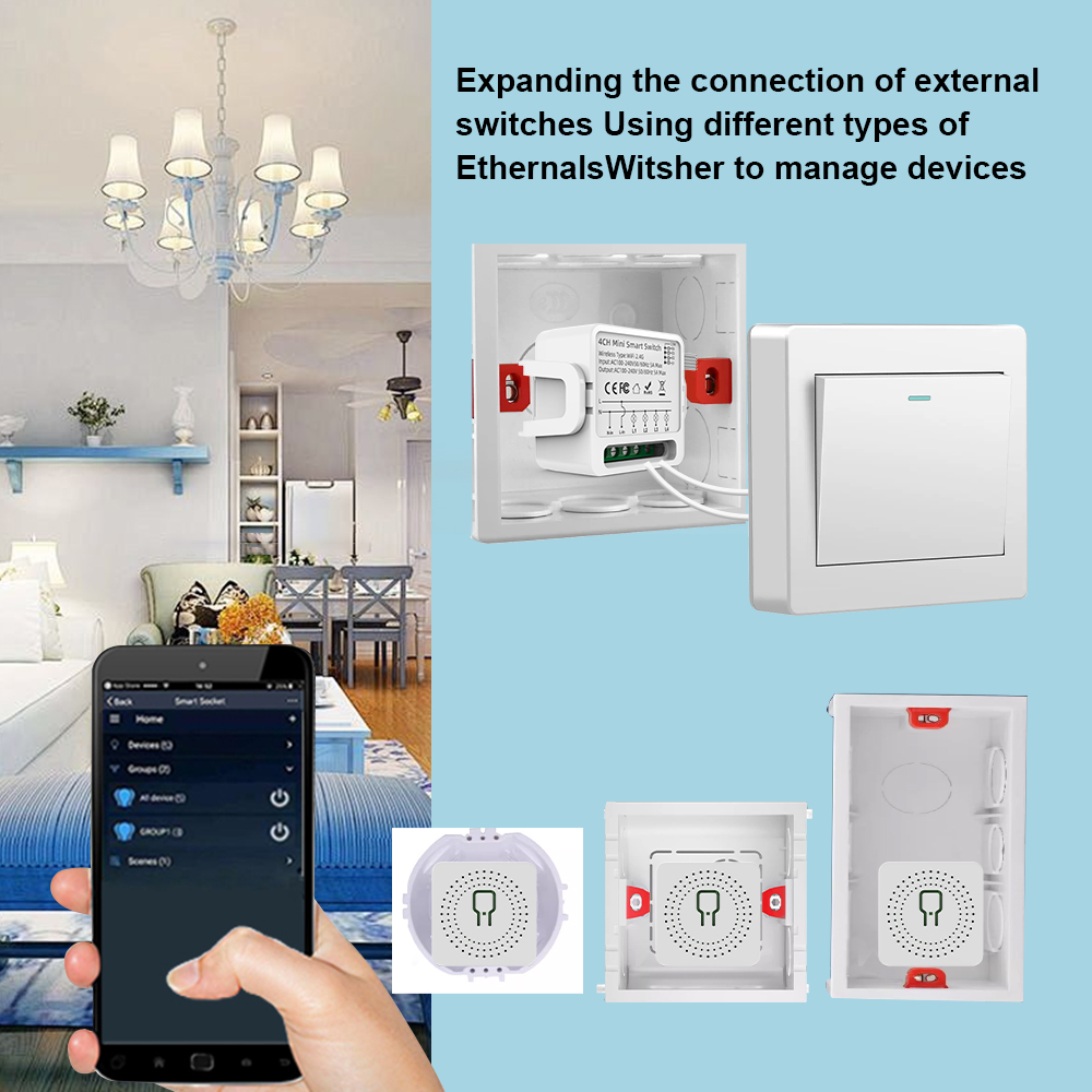 Tuya WiFi Smart Switch 1/2/3/4 - Smart Home Tuya recension och pris