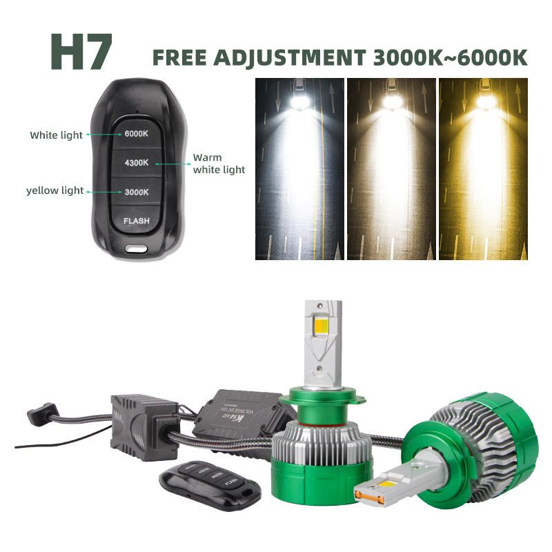 Best Seller H8 H7 Led Headligh - Voice Control Light Bulb recension och pris