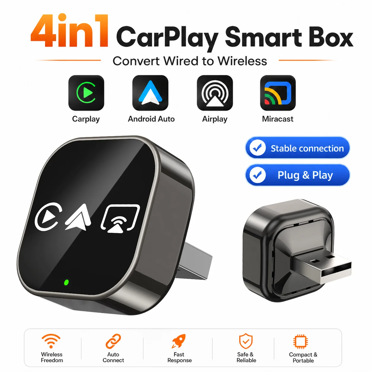 CarRocket Wireless Carplay Sma - Wifi Smart Plug recension och pris