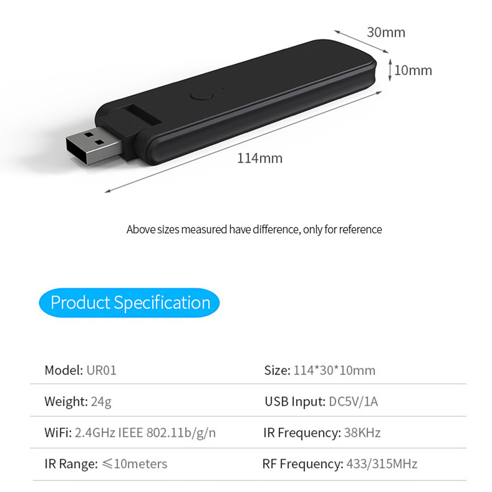 1Pc Smart RF IR Remote Control - Smart Home Energy App recension och pris