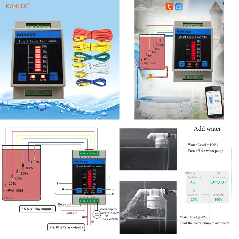 KONLEN Water Level Sensor WIFI - Wifi Water Sensor recension och pris