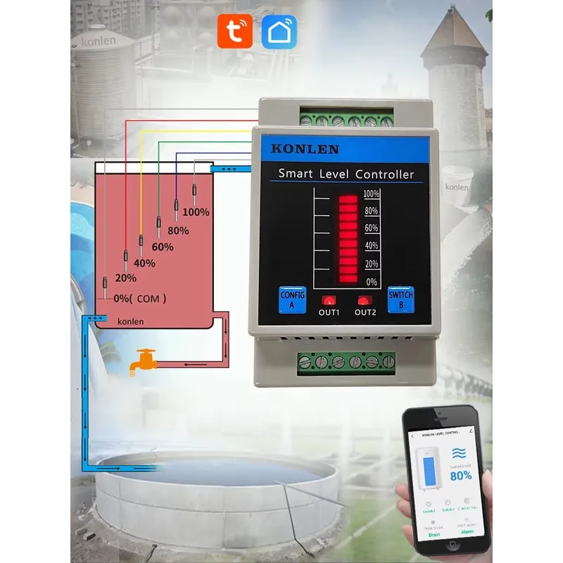 KONLEN Water Level Sensor WIFI - Wifi Water Sensor recension och pris