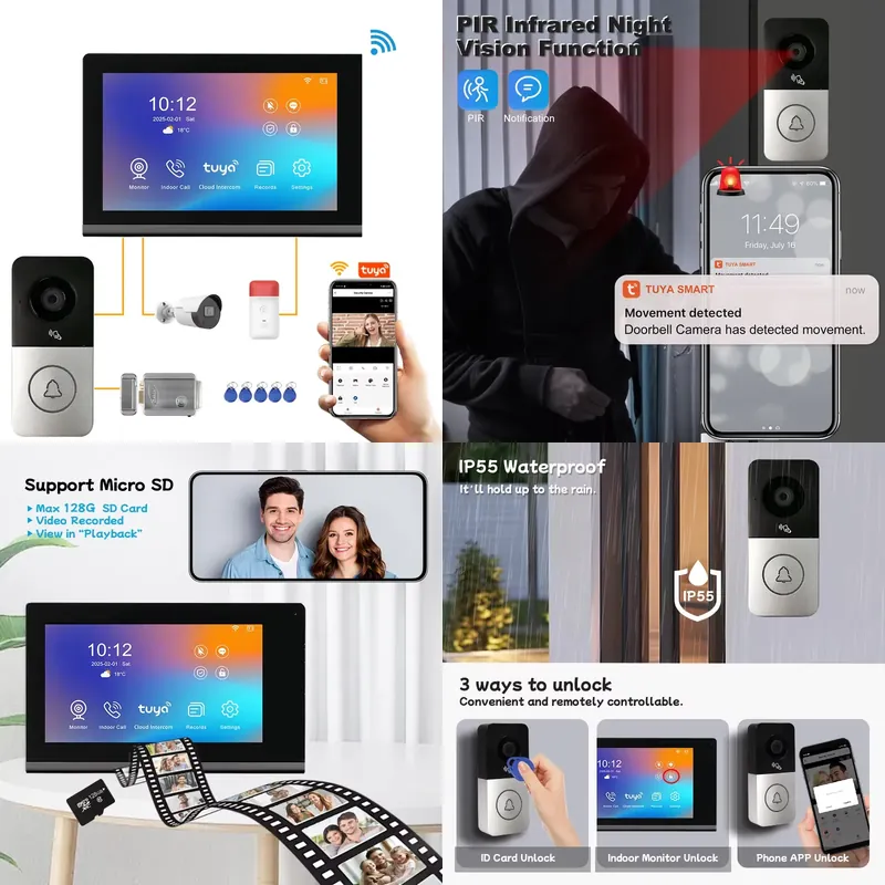 【CHIMU HOME】 2026 New IP Video - Smart Home Video Doorbell recension och pris