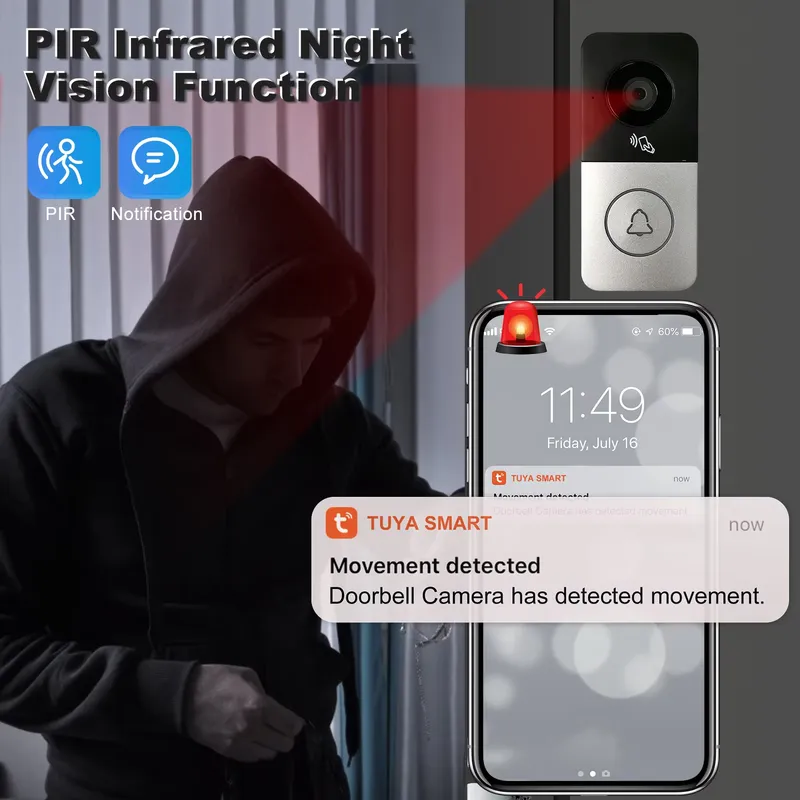 【CHIMU HOME】 2026 New IP Video - Smart Home Video Doorbell recension och pris