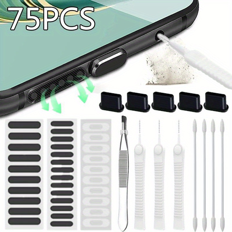 75pcs Phone Charging Port Clea - Smart Home Xiaomi recension och pris