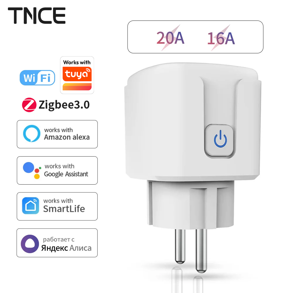 TNCE Tuya WiFi/Zigbee 16A/20A  - Smart Outdoor Plug recension och pris