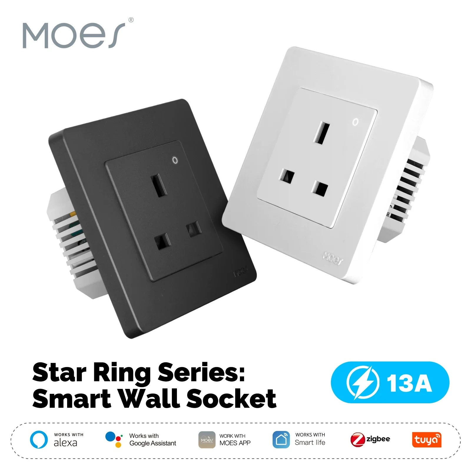 MOES Tuya ZigBee Smart Socket  - Smart Home Energy App recension och pris