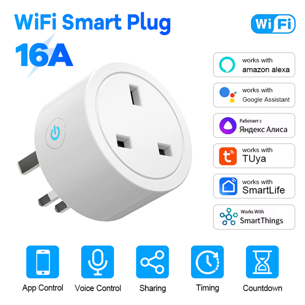 WiFi Smart Plug 16A UK Socket  - Smart Home Energy App recension och pris