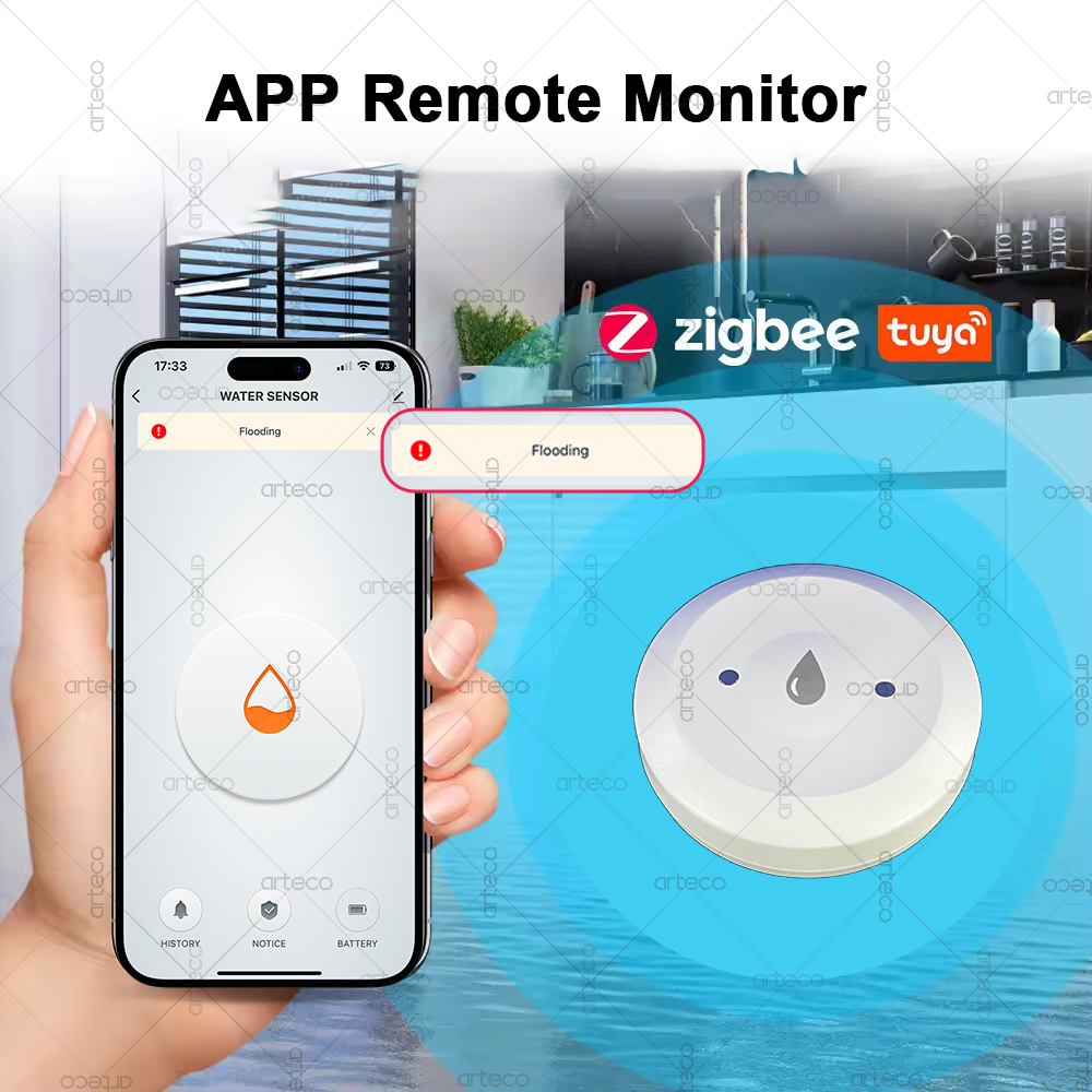 Tuya Smart Zigbee Water Sensor - Smart Home Zigbee Gateway recension och pris