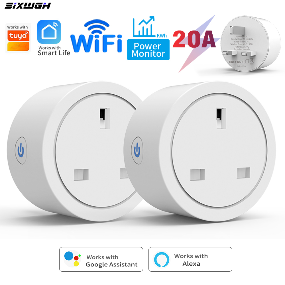 20A Tuya WiFi Smart UK Plug So - Smart Home Energy App recension och pris