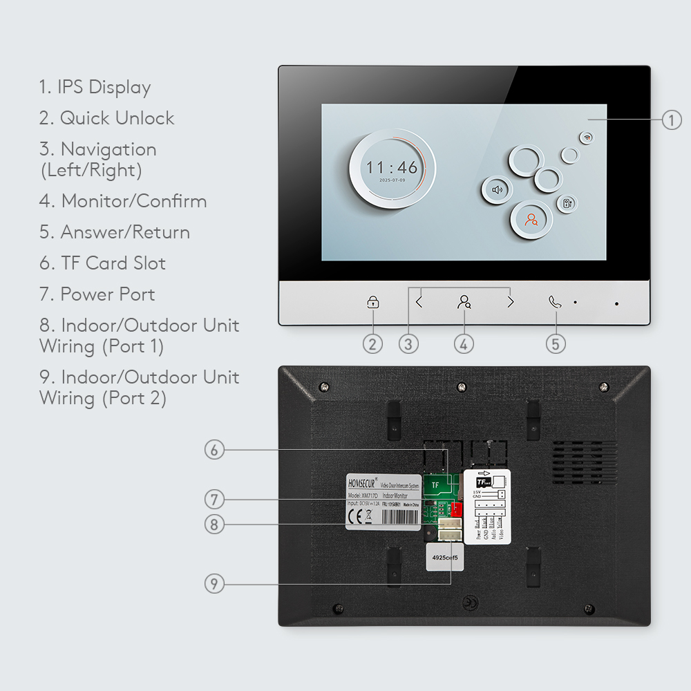 Tuya Smart WIFI Indoor Monitor - Smart Home Video Doorbell recension och pris