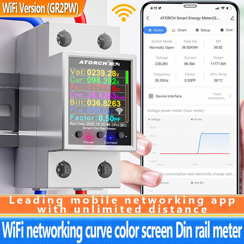 ‌GR2PWS Tuya WiFi Smart Din Ra - Smart Home Energy App recension och pris