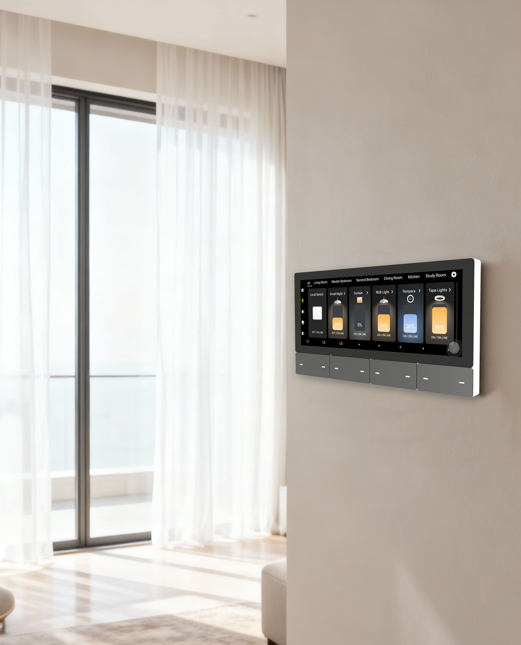 F5 Tuya UK Touch Screen Music  - Smart Home Tuya recension och pris