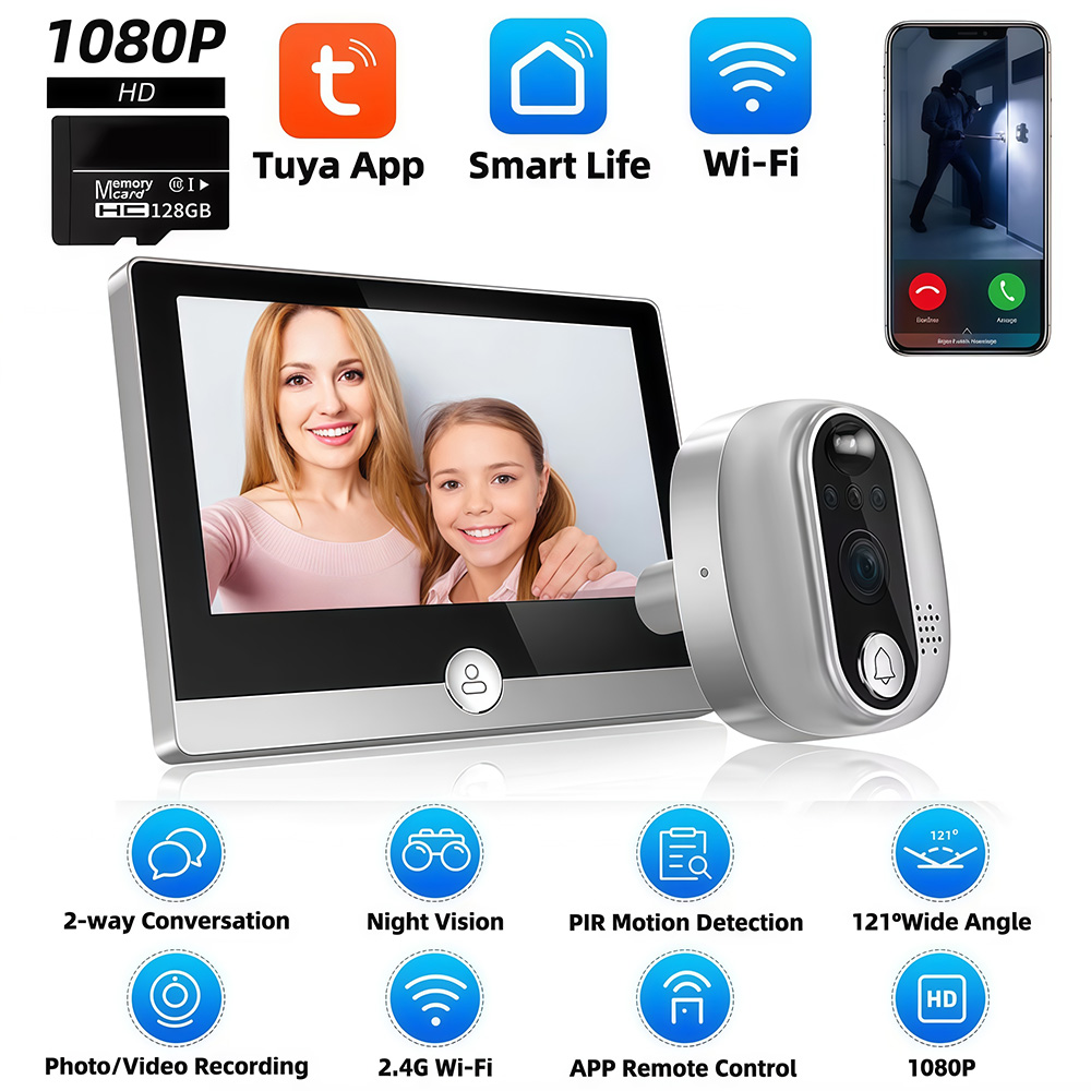 Tuya 1080P WiFi Door Bell Came - Smart Home Video Doorbell recension och pris