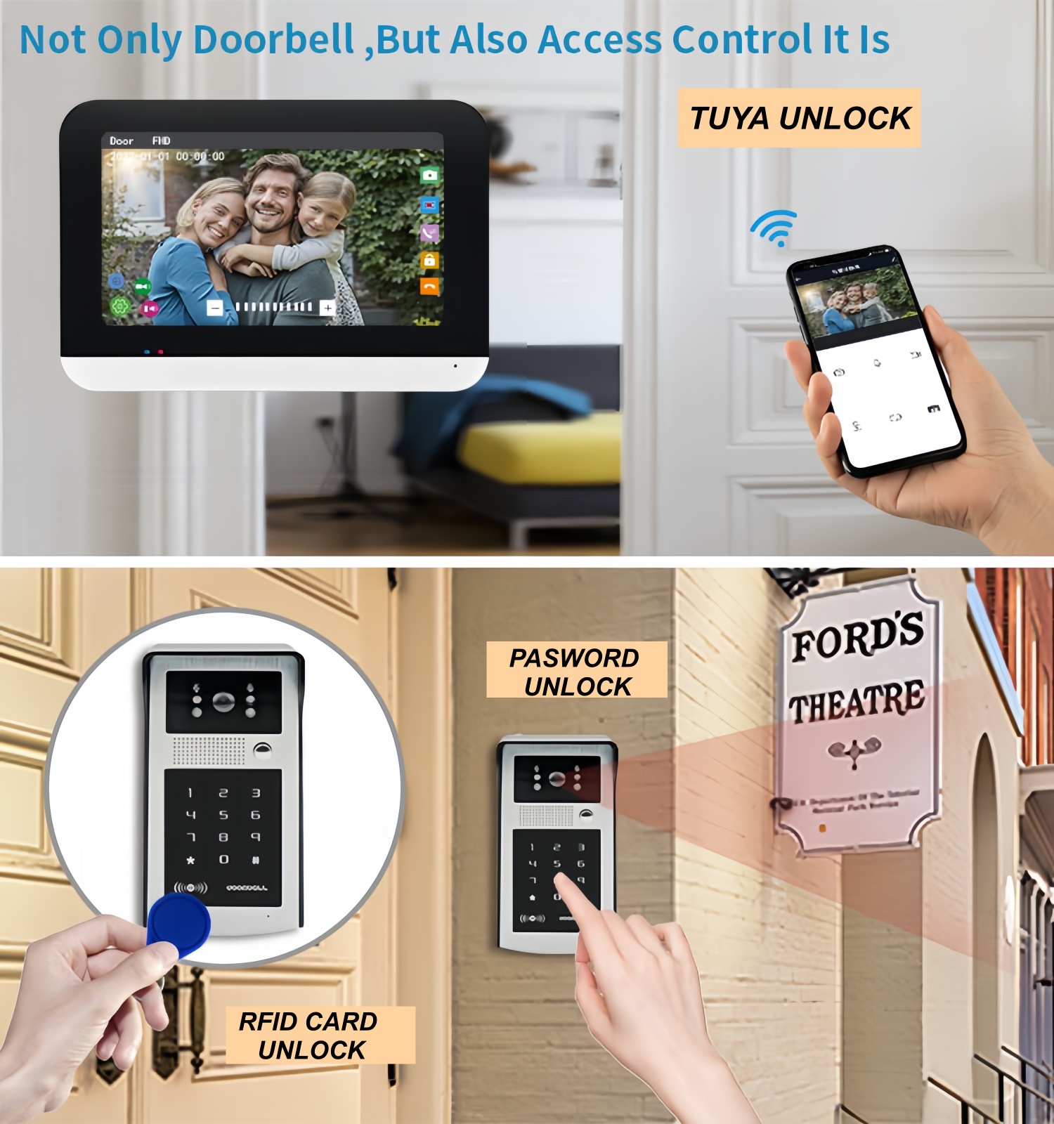 TUYA WIFI video intercom doorb - Smart Home Video Doorbell recension och pris
