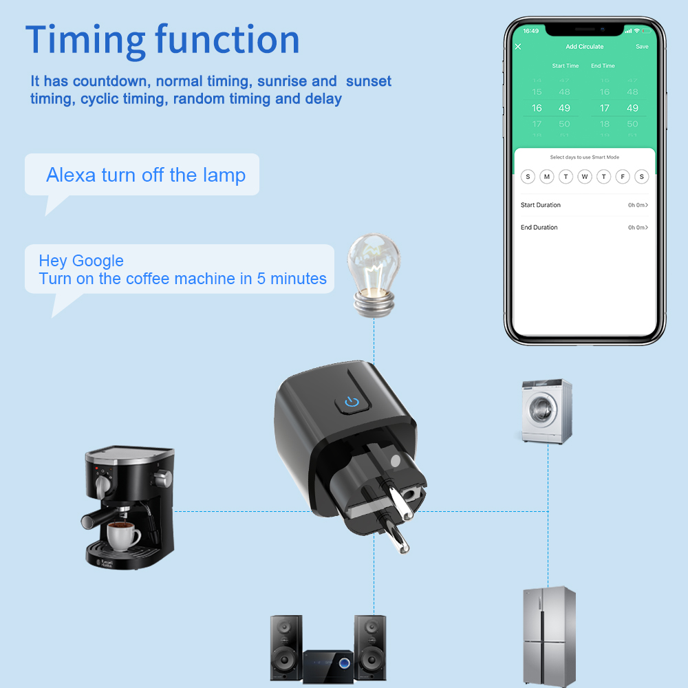 Tuya Smart Socket WiFi Remote  - Smart Energy Monitor recension och pris