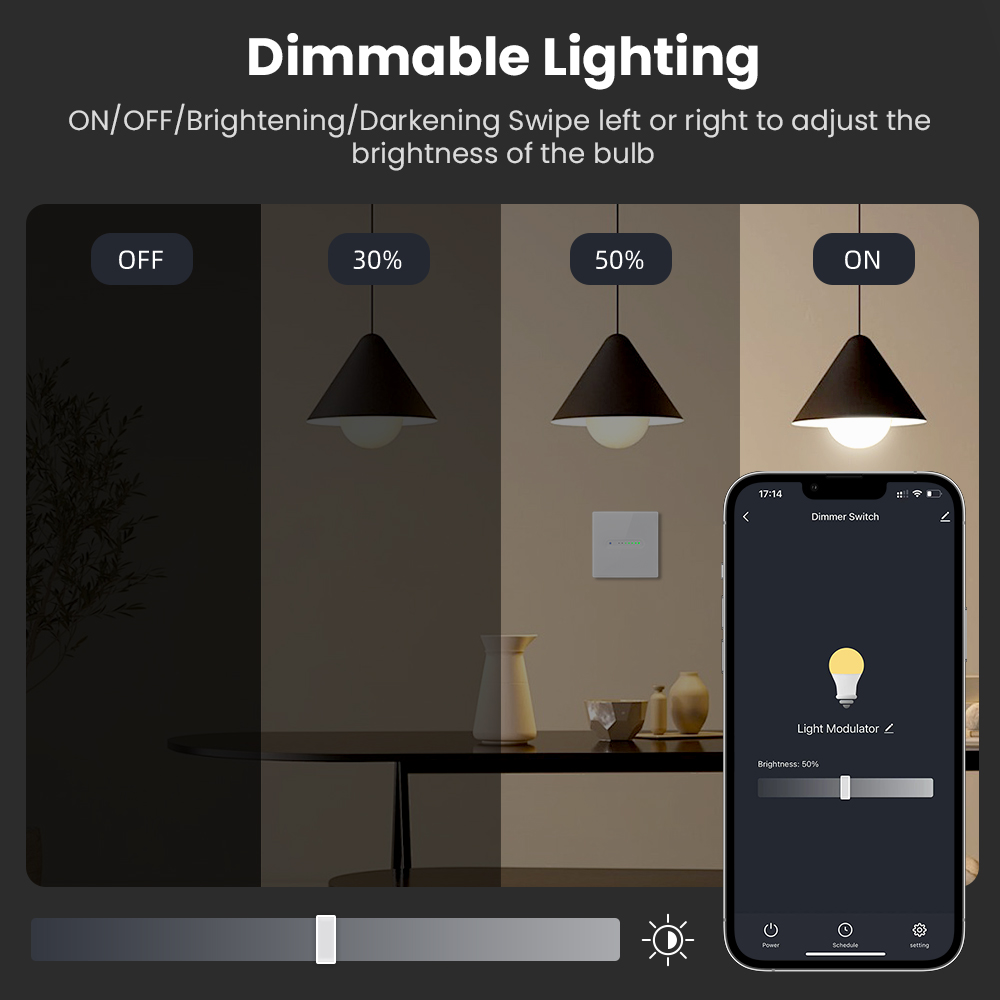 AVATTO WiFi 1/2 Gang Smart Dim - Smart Home Tuya recension och pris