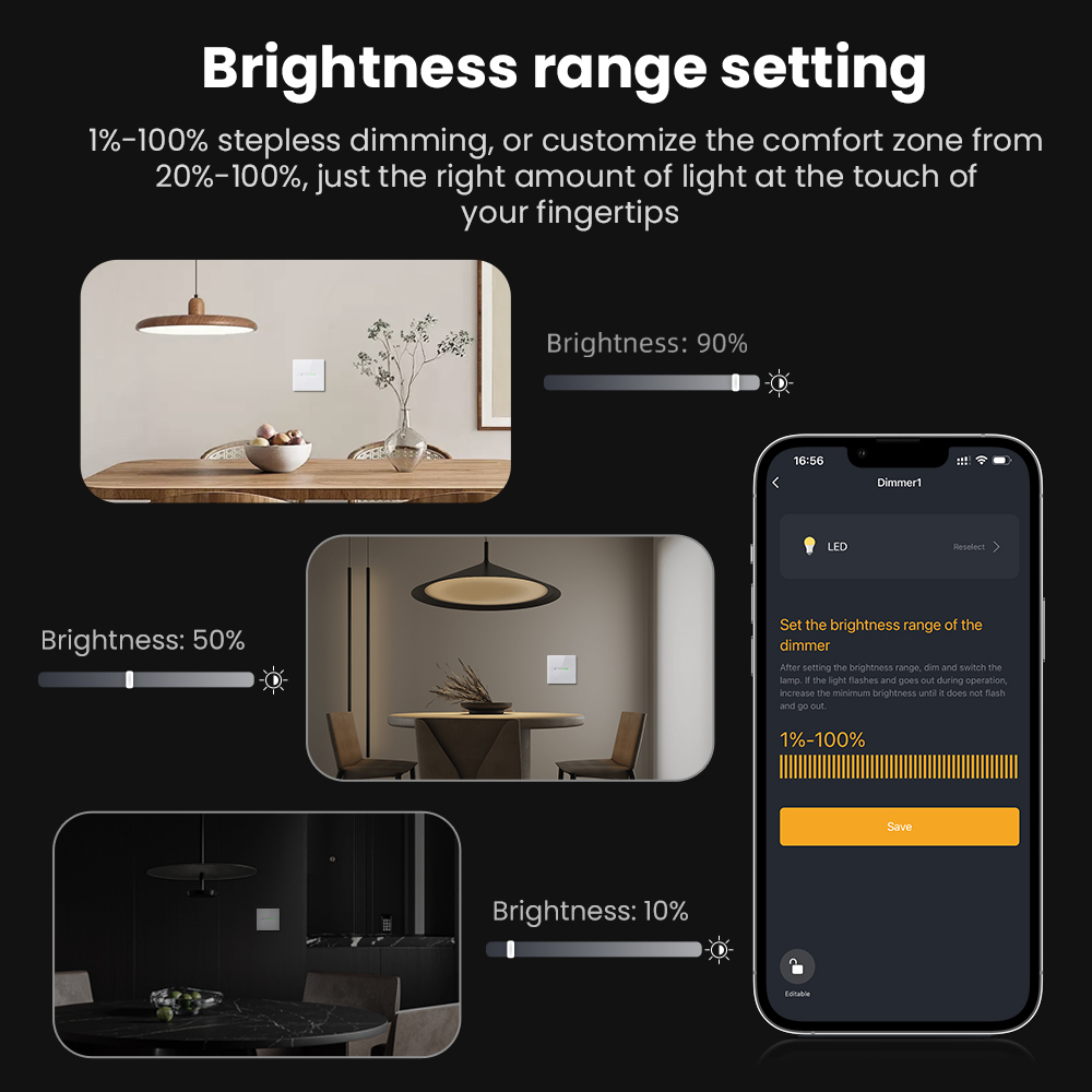 AVATTO WiFi 1/2 Gang Smart Dim - Smart Home Tuya recension och pris