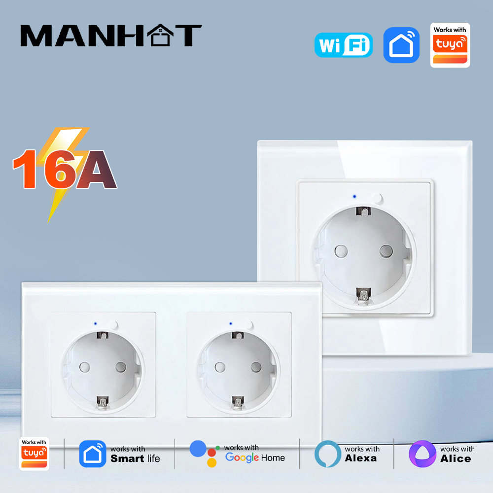MANHOT WiFi Smart EU Wall Sock - Smart Home Energy App recension och pris