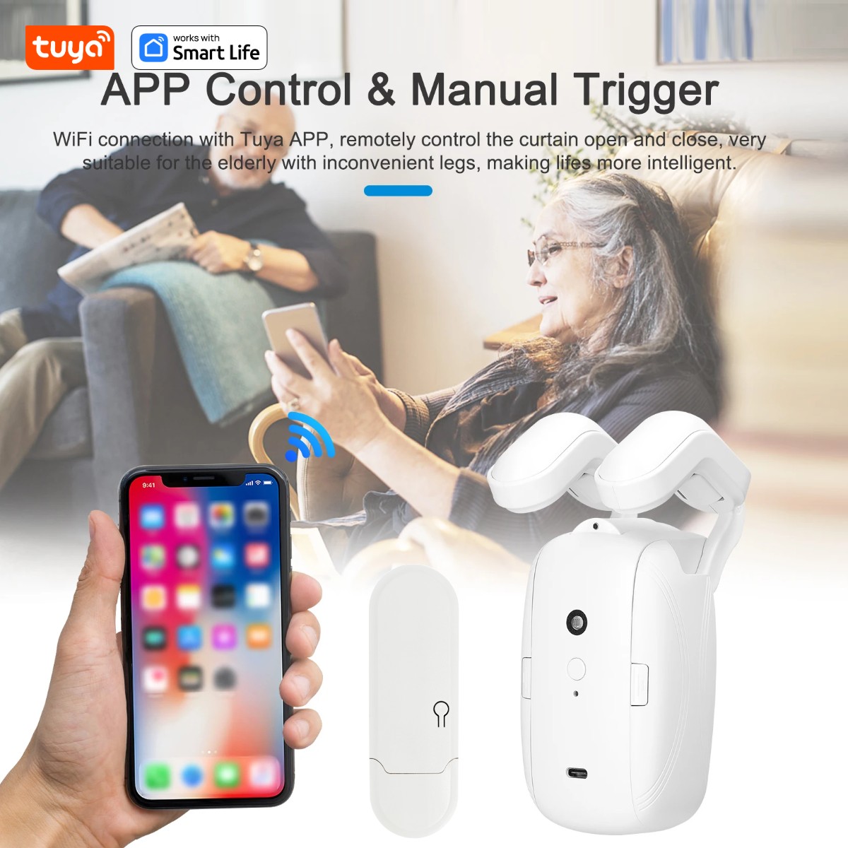 1/2PCS Tuya Smart WiFi Curtain - Smart Home Remote Control recension och pris