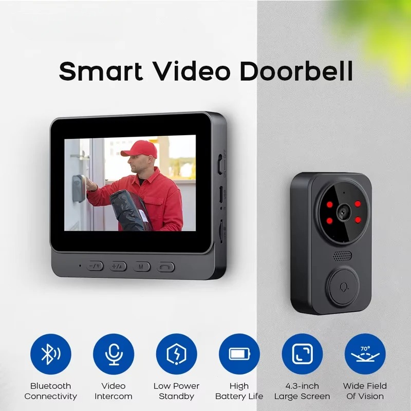 M8 Smart Visual Doorbell WiFi  - Smart Home Video Doorbell recension och pris