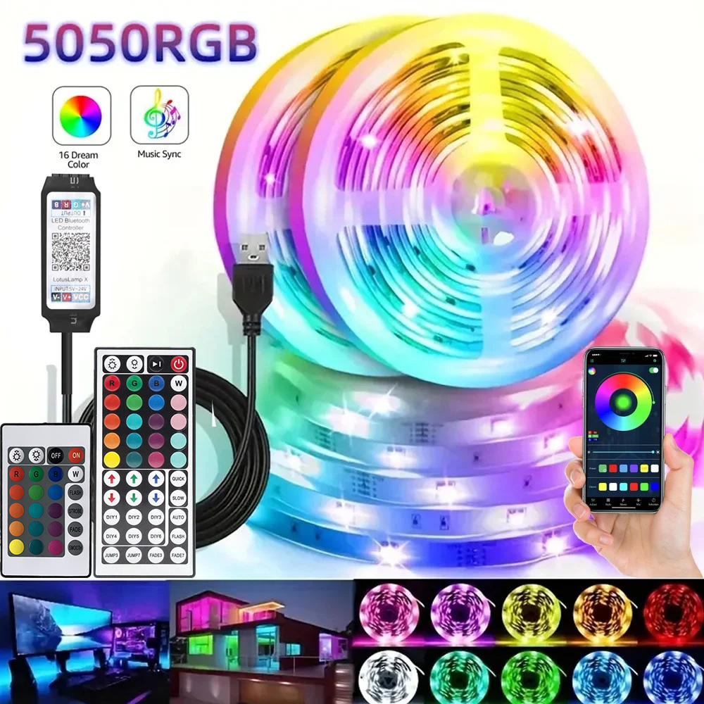 Smart RGB LED Gaming Light Str - Voice Control Light Bulb recension och pris