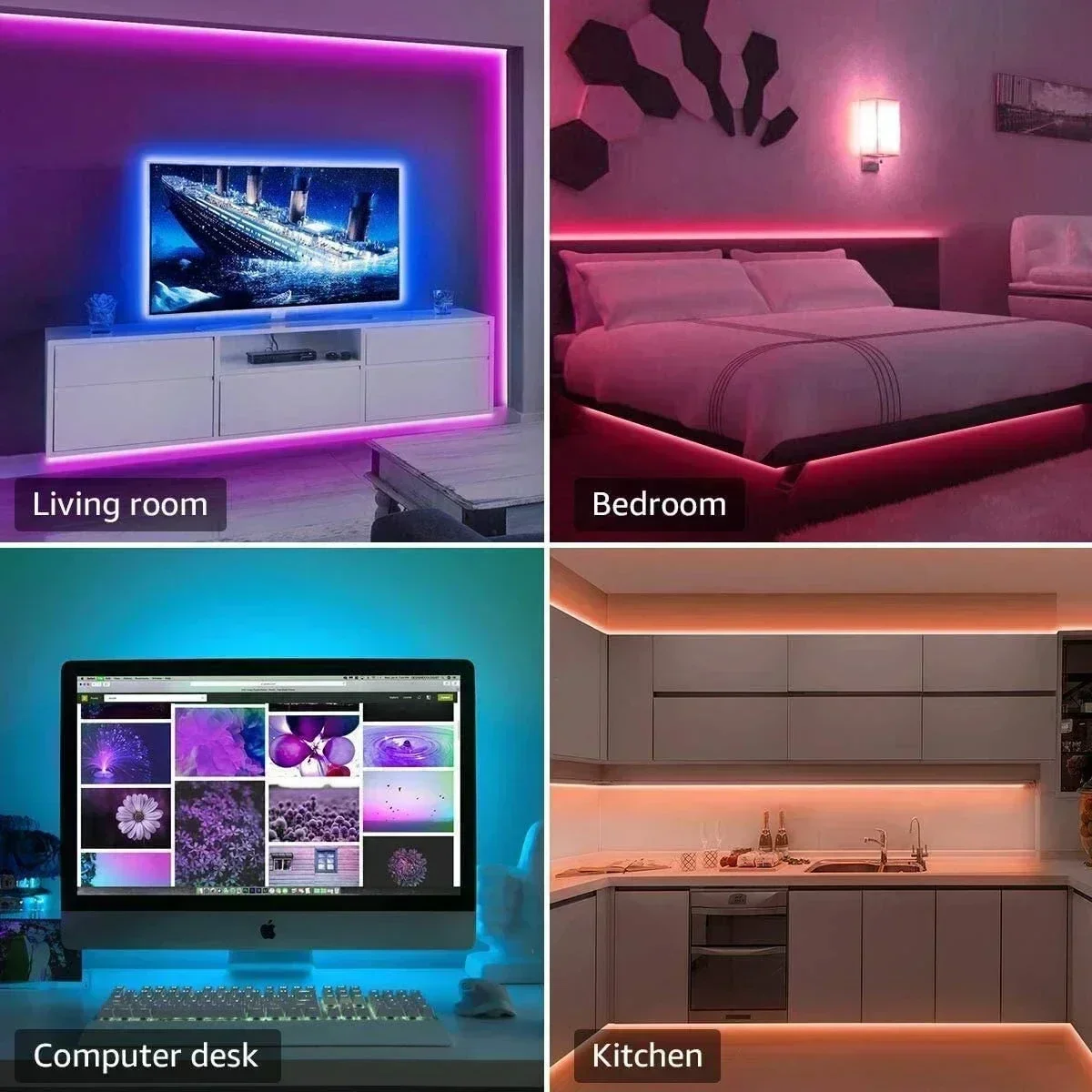 Smart RGB LED Gaming Light Str - Voice Control Light Bulb recension och pris