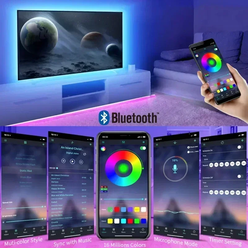 Smart RGB LED Gaming Light Str - Voice Control Light Bulb recension och pris
