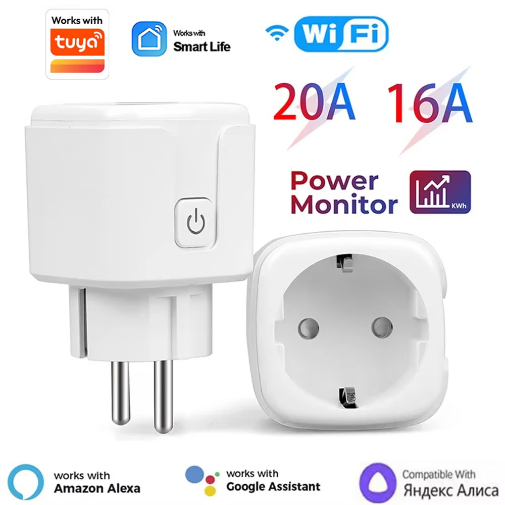 20A EU Smart Plug Wifi Socket  - Smart Home Energy App recension och pris