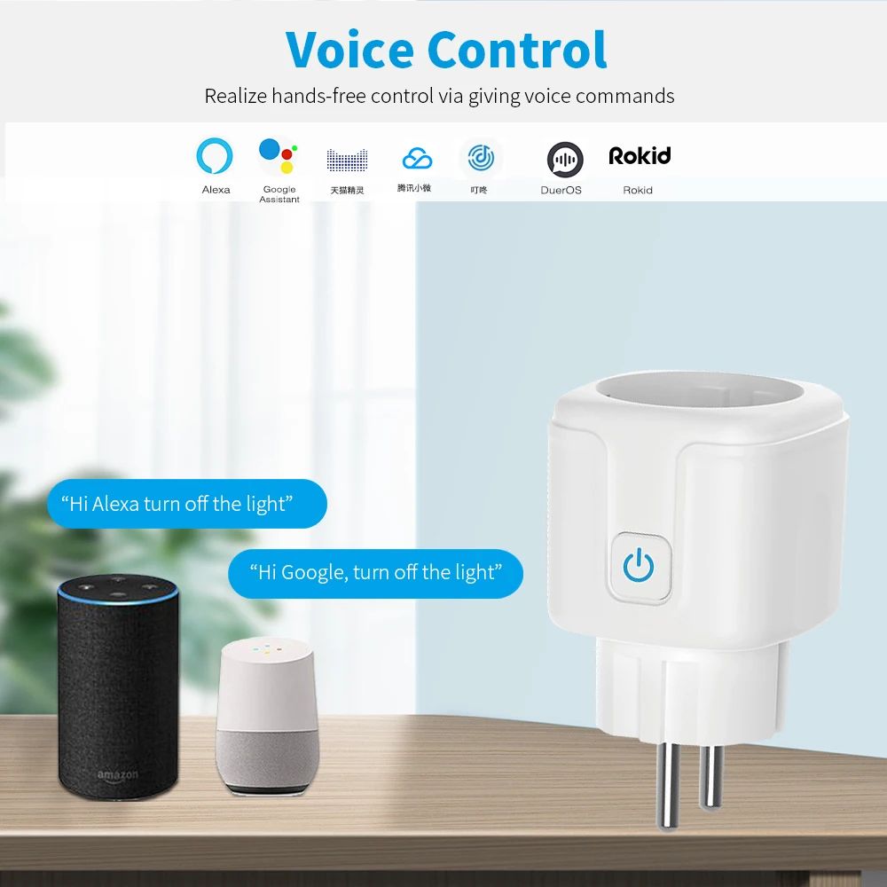 20A EU Smart Plug Wifi Socket  - Smart Home Energy App recension och pris