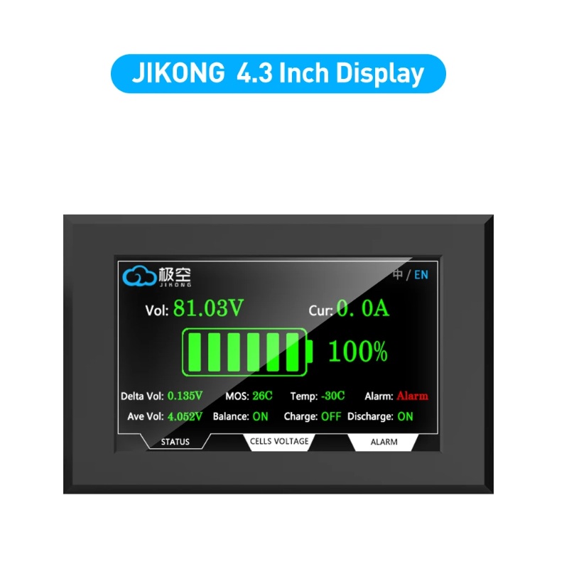 JK BMS RS485 CAN Module 4.3 LC - Smart Energy Monitor recension och pris