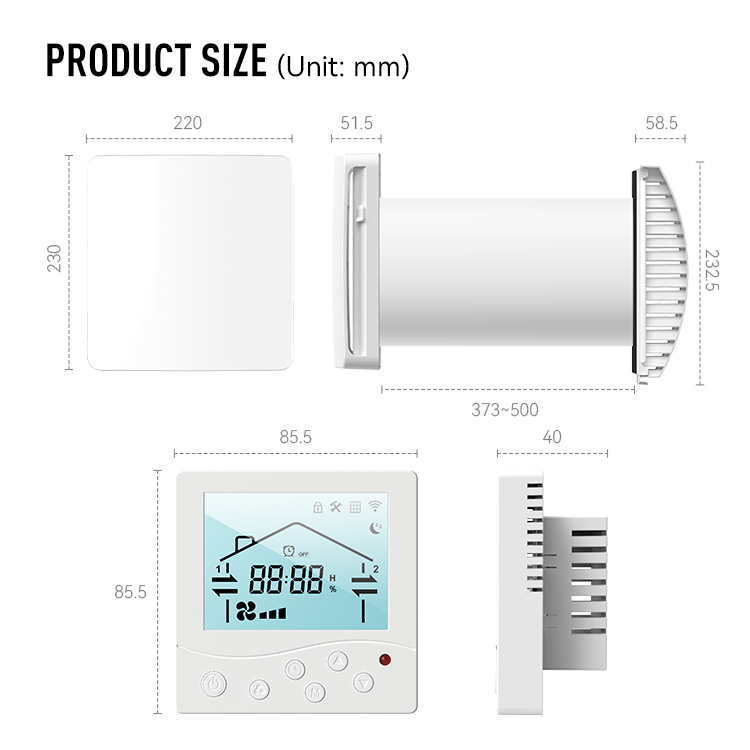 LCD Display Heat Recovery Vent - Smart Home Energy App recension och pris