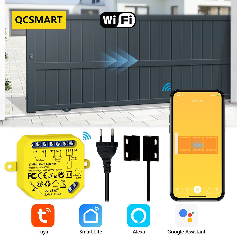 Tuya WiFi Sliding Gate Garage  - Smart Outdoor Plug recension och pris